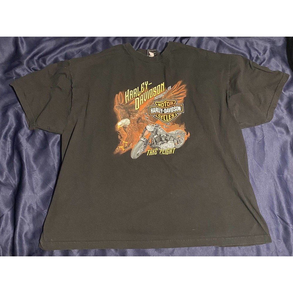 Harley Davidson Motorcycles Men’s T Shirt 4XL Take Flight Knoxville TN